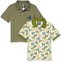 Amazon Essentials Disney | Marvel | Star Wars Boys and Toddlers' Short-Sleeve Pique Polo Shirts, Pack of 2