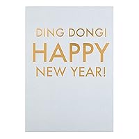 Hallmark New Year Card 'Ding Dong'- Medium