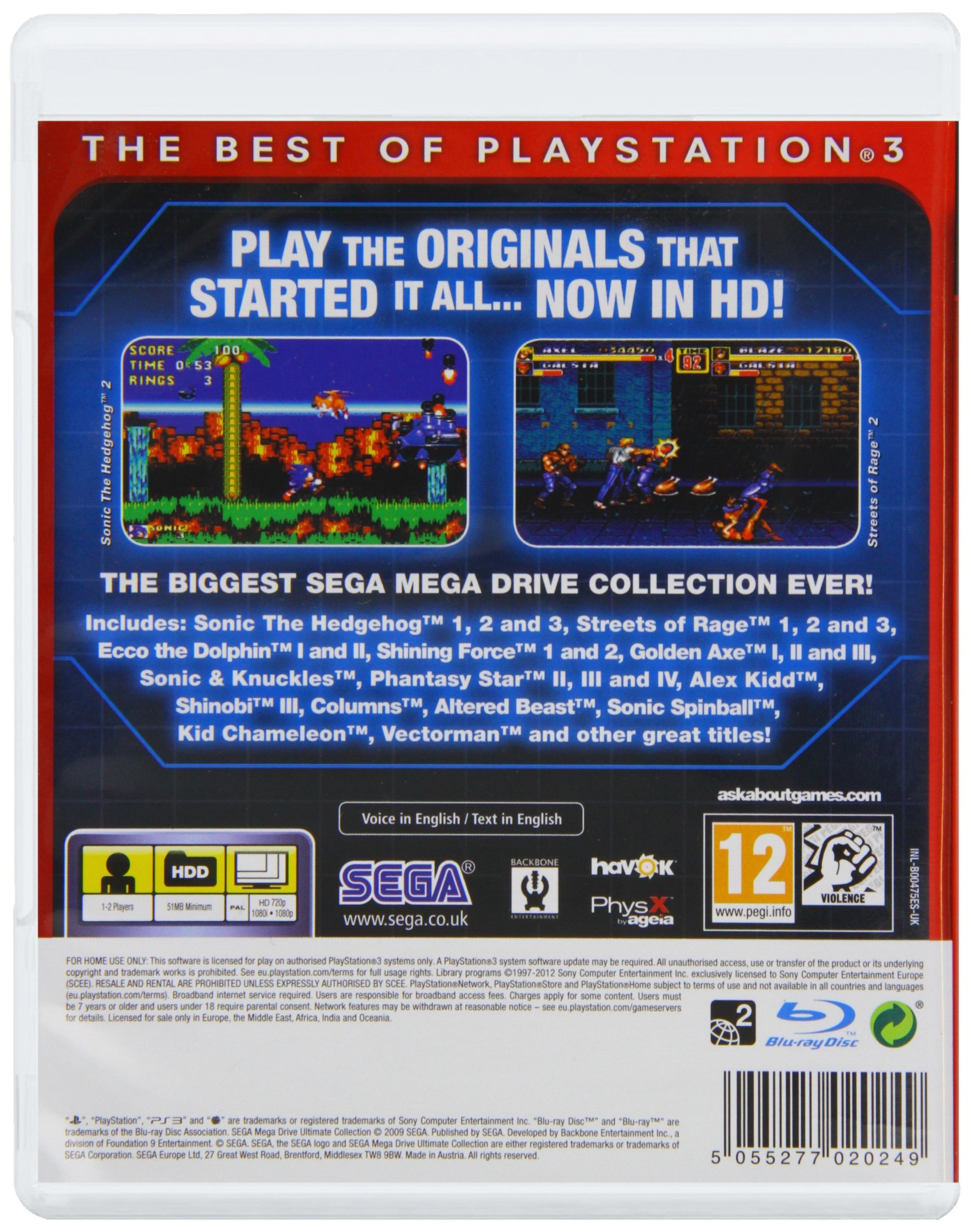 SEGA Mega Drive Ultimate Collection- Essentials (PS3)