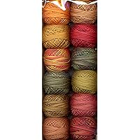Size 8 Perle Cotton Embroidery Thread Fabulous Autumn Collection (PC8-FAutumn)
