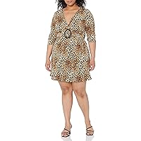 Star Vixen Women's Plus-Size A-Line O-Ring Dress