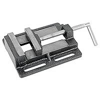 Performance Tool W3902 Drill Press Vise with Replaceable Hardened Steel Jaws and Precision Ground Base for Milling and Grinding, 4-Inch Jaw Opening