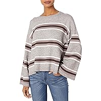 cupcakes and cashmere Women's Amour Striped Pullover with Side Slits
