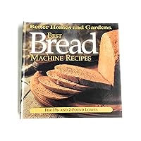 Best Bread Machine Recipes: For 1 1/2 and 2-Pound-Loaf Machines (Better Homes and Gardens Test Kitchen) Best Bread Machine Recipes: For 1 1/2 and 2-Pound-Loaf Machines (Better Homes and Gardens Test Kitchen) Spiral-bound