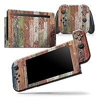 Compatible with Nintendo Switch OLED Dock Only - Skin Decal Protective Scratch-Resistant Removable Vinyl Wrap Cover - Vintage Wood Planks