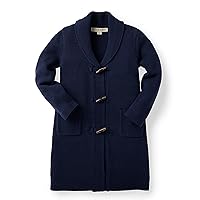 Hope & Henry Girls' Sweater Coat with Toggles
