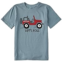 Life is Good Let's Roll ATV Short Sleeve Crusher™ Tee (Toddler/Little Kids/Big Kids) Smoky Blue 2XL (16-18 Big Kid)