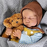 Reborn Baby Dolls Boy 18- Inch Lifelike Baby Dolls That Look Real with Soft Cloth Body Cute Realistic Newborn Baby Dolls Fake Baby Dolls with Complete Accessories for Kids Age 3+