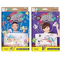 Creativity for Kids Wonder Worlds 3D Coloring Craft Kit 2 Pack: Outer Space and Underwater Voyage - Gifts for Boys and Girls Ages 5-8+