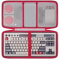 co2CREA Hard Travel Case Compatible with 8Bitdo Retro Mechanical Keyboard Dual Super Programmable Buttons