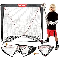TGU-ODH-445 NET Playz Portable Easy Fold-Up Lacrosse Goal, 4' x 4'