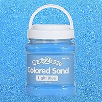 READY 2 LEARN Colored Sand - Light Blue - 2.2 lbs - Play Sand for Kids - Perfect for Wedding Unity Ceremonies, Crafts, Sensory Bins and Vase Filler