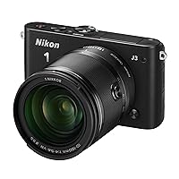 Nikon mirrorless Single-Lens Nikon 1 J3 Small 10x Zoom kit 1 NIKKOR VR 10-100mm f / 4-5.6 Included Black N1J310ZKBK