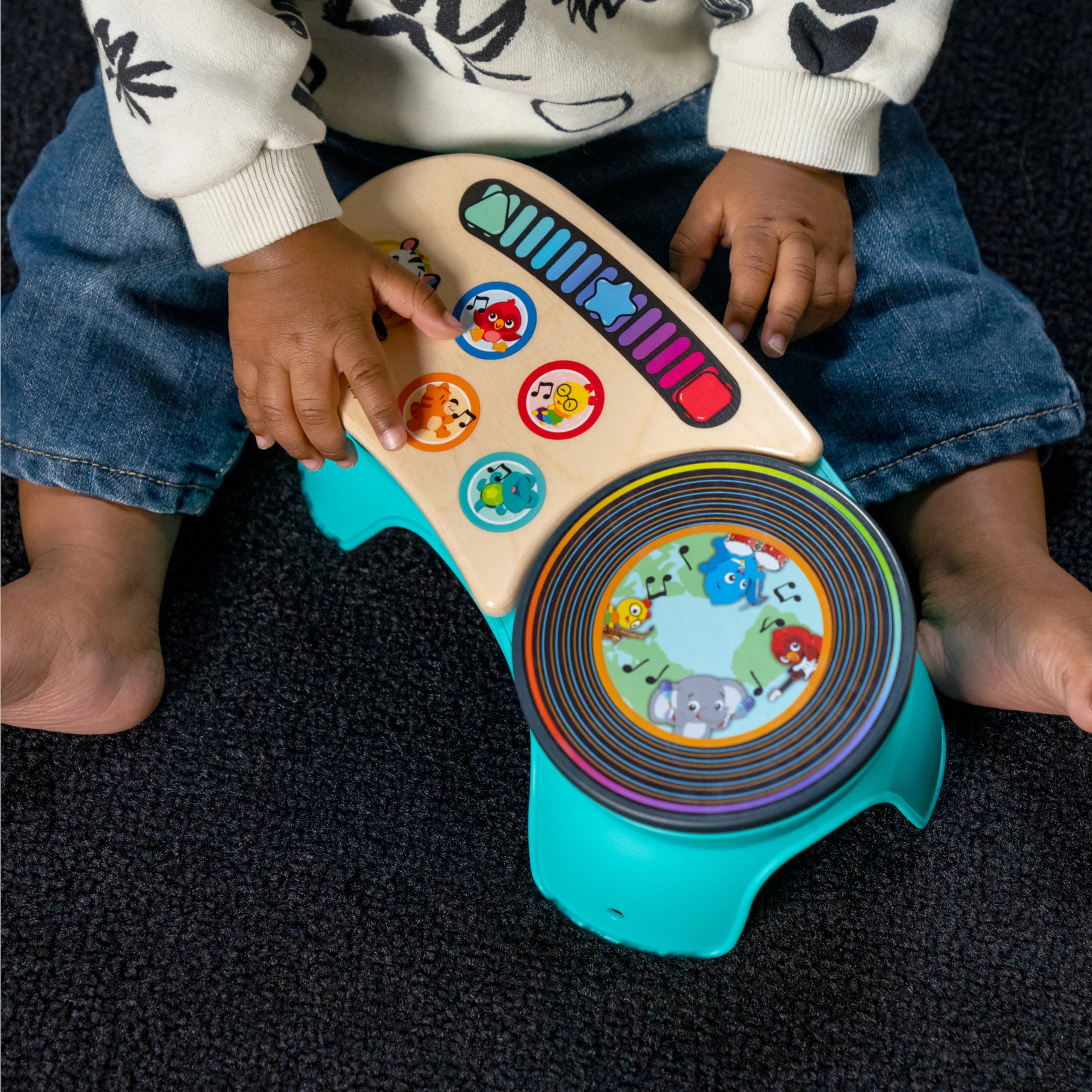 Baby Einstein + Hape DJ Discovery Musical Toy Turntable, Ages 6 Months and Up