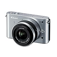 Nikon 1 J2 10.1 MP HD Digital Camera with 10-30mm and 30-110mm VR Lenses (Silver)