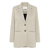 ICHI IHKATE Cameleon Oversize BL Women's Blazer Jacket Blazer 70% Polyester, 28% Viscose, 2% Elastane Loose Fit