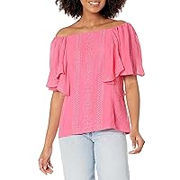 Trina Turk Women's Flutter Sleeve Blouse