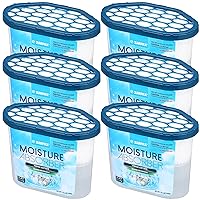 Moisture Absorber Fresh Cotton 300g | Removes Moisture, Damp & Humidity | Odor Absorber With Fresh Cotton Fragrance | Moisture Trap for Bathroom, Closet, Kitchen & Small Spaces | Set of 6