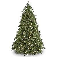 National Tree Company 'Feel Real' Pre-lit Artificial Christmas Tree | Includes Pre-strung White Lights and Stand | Jersey Fraser Fir - 6.5 ft