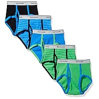 Fruit of the Loom Fashion Brief-Solids & Stripes, 5 pk - Multicolor-Xlarge