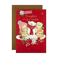 Hallmark Christmas Card for Daughter and Son in Law - Cute Forever Friends Design