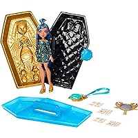 Doll & Accessories, Cleo De Nile Golden Glam Case Beauty Kit with Tattoos, Stickers & Necklace for Kids