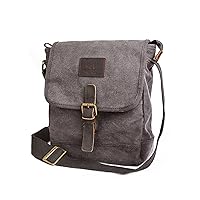 Canvas Messenger Bag Small Crossbody Bag Casual Travel Working Tools Bag Shoulder Bag Hold Phone Handset Anti Theft