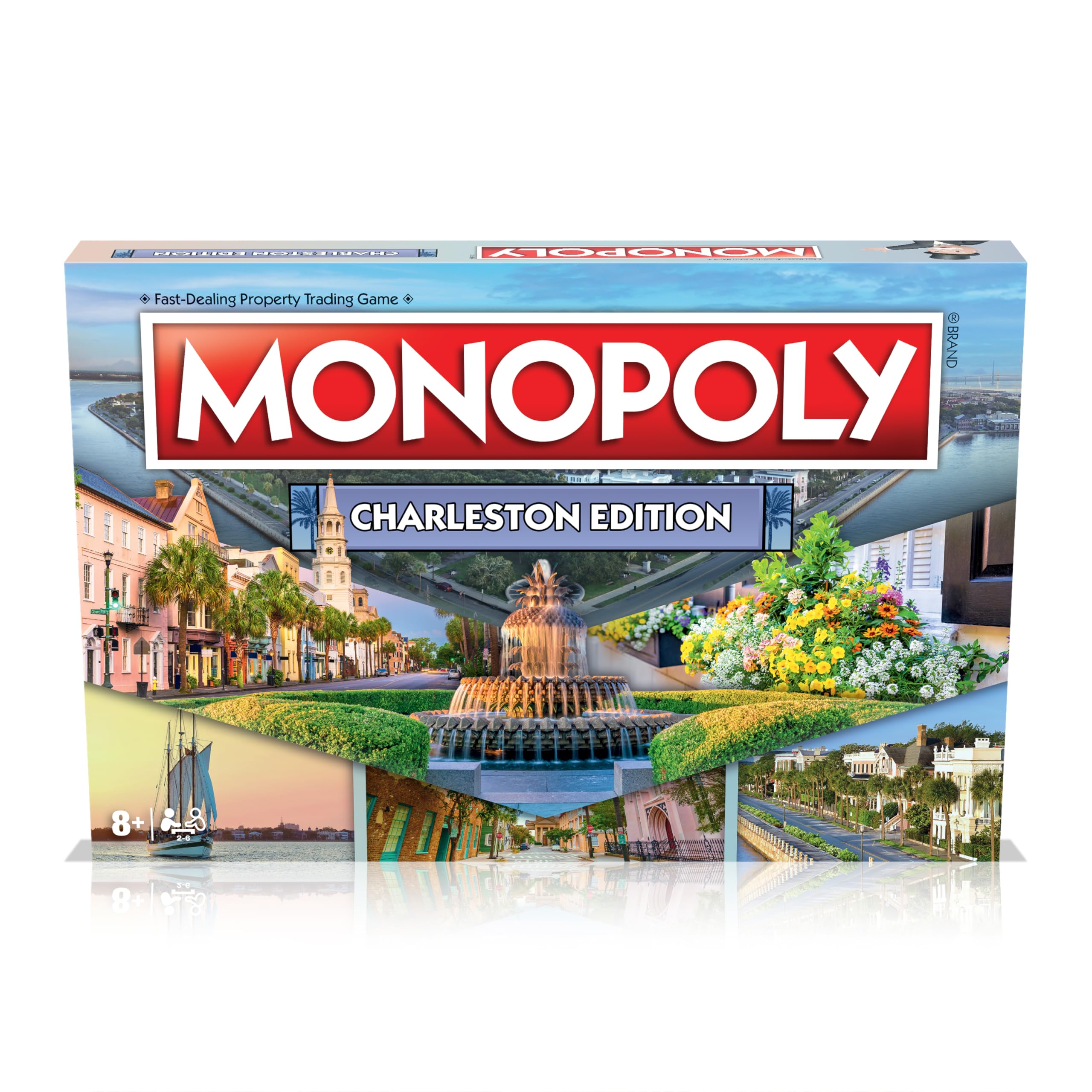 Charleston Monopoly Family Board Game, for 2 to 6 Players, Adults and Kids Ages 8 and up, Buy, Sell and Trade Your Way to Success