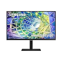 Samsung S80UA 27-Inch ViewFinity 4K UHD (3840x2160) Computer Monitor, HDMI, USB Hub with USB-C, HDR10 (1 Billion Colors), Built-in Speakers, Height Adjustable Stand (LS27A80DUNNXZA)