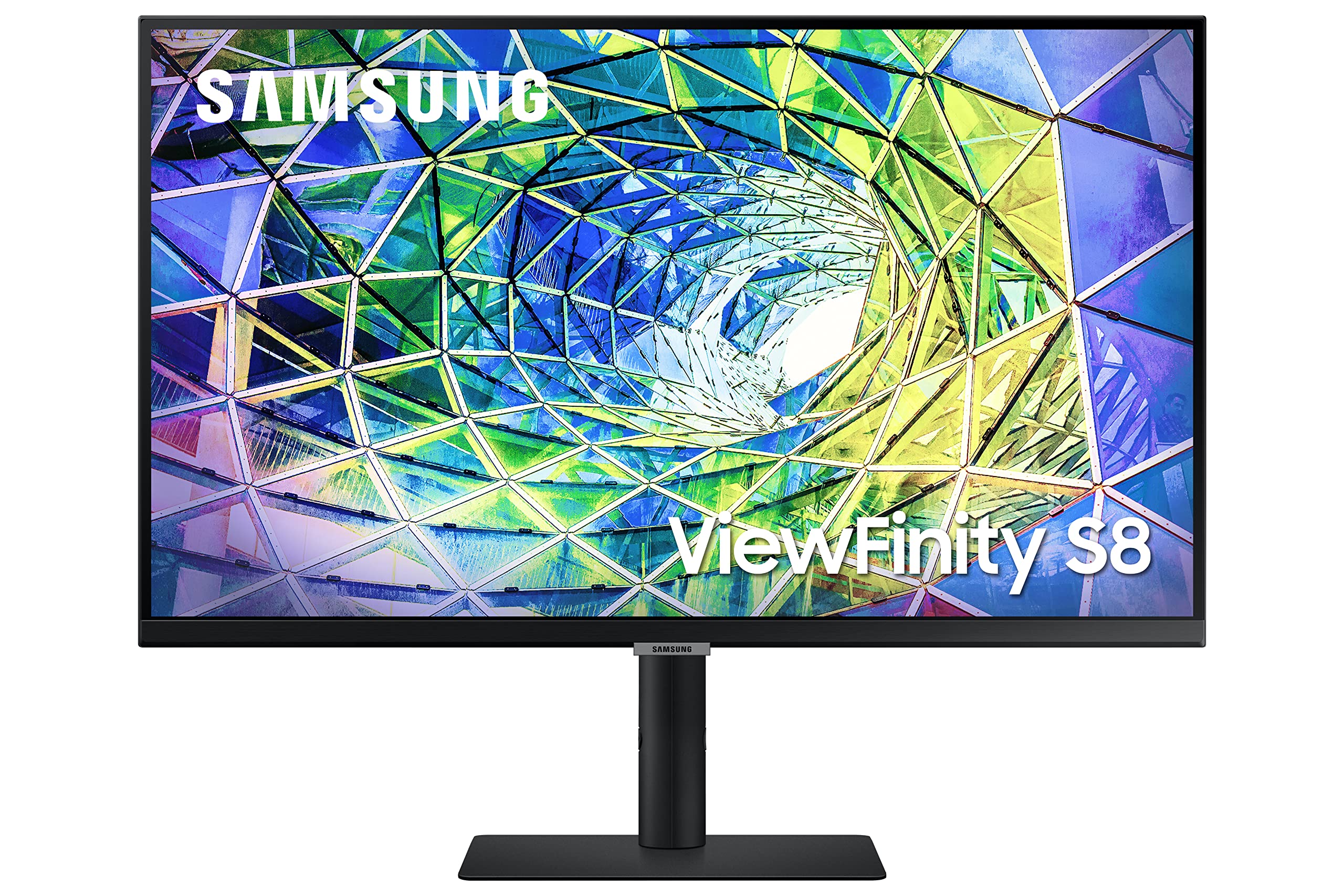 SAMSUNG S80UA 27-Inch ViewFinity 4K UHD (3840x2160) Computer Monitor, HDMI, USB Hub with USB-C, HDR10 (1 Billion Colors), Built-in Speakers, Height Adjustable Stand (LS27A80DUNNXZA)