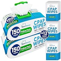 CPAP Mask Wipes - 300 Count Jumbo Pack + 12 Travel Wipes - DuraCleanse Extra Large, Extra Moist Cleaning Wipes for Full Face, Nasal Masks - Unscented Cleaner for CPAP Machine, Supplies and Accessories