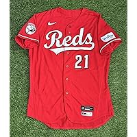 Hunter Greene Cincinnati Reds Game Used Worn Jersey 5 Starts 28 K 2023 MLB Auth - MLB Game Used Jerseys