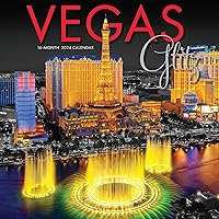 Graphique 2024 Vegas Glitz Wall Calendar | 12” x 12” | Thick Paper | Home & Office Organizer | Large Monthly Grid | 3 Languages & Marked Holidays | 4 Month Preview Page for 2025