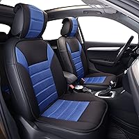 FH Group Premium Car Seat Cushions Front Set with Gift – Universal Fit for Cars Trucks & SUVs (Blue) FB201102