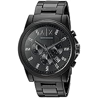 A|X Armani Exchange Chronograph Watch for Men with Leather, Stainless Steel or Silicone Band