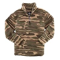 boxercraft Sherpa Quarter Zip Pullover, Warm & Cozy, Adult Sizes