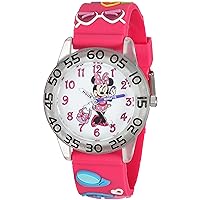 Disney Minnie Mouse Kids' WDS000503 Minnie Mouse Analog Display Analog Quartz Pink Watch