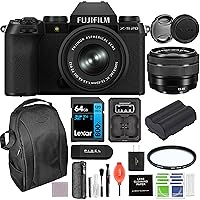 Fujifilm X-S20 Mirrorless Digital Camera XC15-45mm Lens Bundle with Extra Battery + Dually Charger + Backpack + More | Fuji x-s20 with 15-45mm Lens
