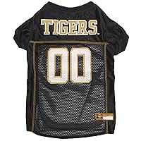 Pets First NCAA College Missouri Tigers Mesh Jersey for DOGS & CATS, X-Large. Licensed Big Dog Jersey with your Favorite Football/Basketball College Team