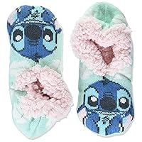 Disney womens Lilo & Stitch Teddy Faux Fur Slipper Socks