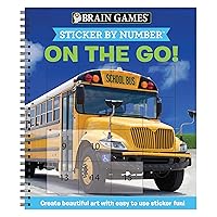 Brain Games - Sticker by Number: On the Go (Easy - Square Stickers): Create Beautiful Art With Easy to Use Sticker Fun! Brain Games - Sticker by Number: On the Go (Easy - Square Stickers): Create Beautiful Art With Easy to Use Sticker Fun! Spiral-bound