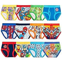 Marvel Boys' Toddler Exclusive 12-pk Unboxing Spiderman & Superhero Friends Briefs Perfect for Gifting & Potty Training