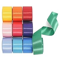 10 Colors 50 Yards Double Face Satin Ribbon 1