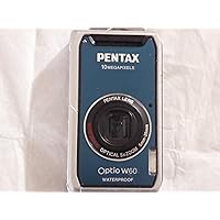 Pentax Optio W60 Waterproof 10MP Digital Camera with 5x Wide Angle Optical Zoom (Ocean Blue)