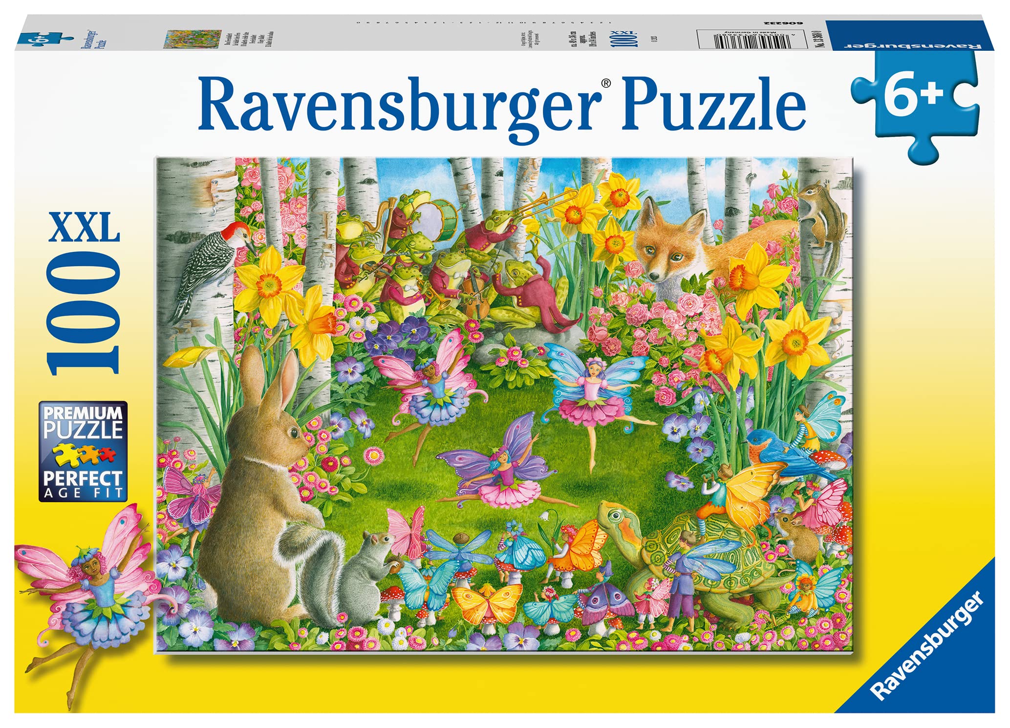 Ravensburger Fairy Ballet 100 Piece XXL Jigsaw Puzzle for Kids - 13368 - Every Piece is Unique, Pieces Fit Together Perfectly