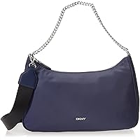 DKNY Sporty Crossbody Caelynn Pouchette Handbags, Black/Silver