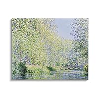 Epte River Claude Monet Classic Canvas Wall Art, Design by Claude Monet