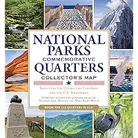 National Parks Commemorative Quarters Collector's Map 2010-2021 (includes both mints, plus the rare West Point quarter release!)