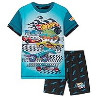 Hot Wheels Boys Pyjamas for Kids 2 Piece Summer Nightwear Short Wear Official Gifts for Boys