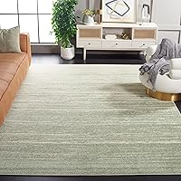 SAFAVIEH Adirondack Collection Area Rug - 9' x 12', Sage & Ivory, Traditional Design, Stain Resistant, Ideal for High Traffic Areas in Living Room, Bedroom & Dining Room (ADR113X-9)